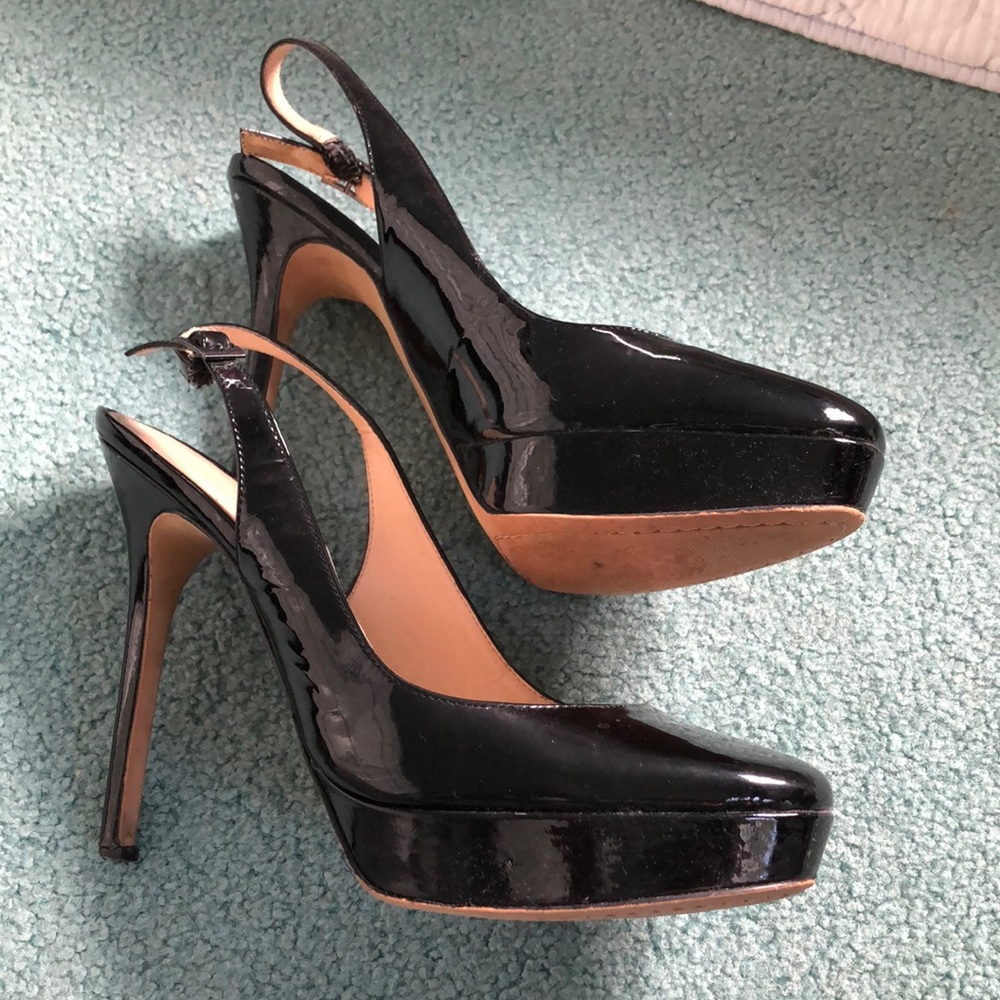 Patent leather heels